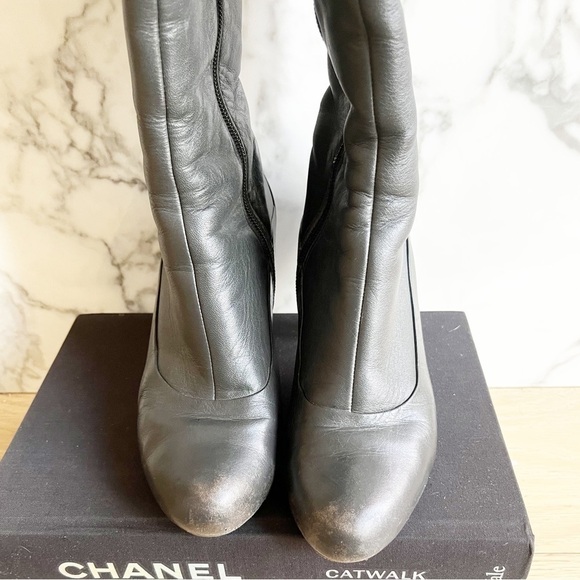 Camper Knee High Leather Boots with heel - Picture 6 of 16